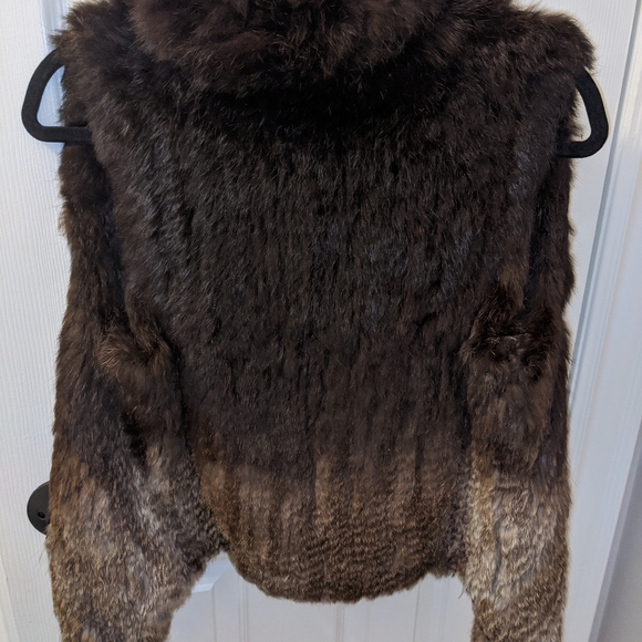 Mendocino Genuine Rabbit Fur Vest Small - Picture 2 of 2
